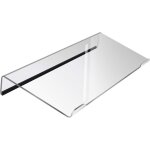 Support de clavier d'ordinateur - plateau de clavier en acrylique transparent avec bande en caoutchouc, ...