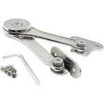 Support de couvercle pliant � charni�re robuste - id�al pour les armoires, les coffres � jouets, etc. ...