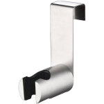 Support de crochet de baignoire, crochet en acier inoxydable, pomme de douche murale en abs bross�