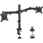 Support ecran pc 2 pour moniteurs de 13 - 32 pouces, bras ecran pc rglable en hauteur, inclinable, rotatif ...