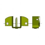 Support embout de tube volet roulant somfy 9132080 Support embout de tube volet roulant somfy 9132080