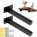 [jamais utilis�]supports equerre etagere 25 cm, equerre industrielle etagere murale fixation invisible ...