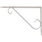 Support d'�tag�re support d'�tag�re en fer forg� 19x24cm blanc