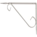 Support d'�tag�re support d'�tag�re en fer forg� 29x24cm blanc