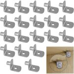 Support �tag�re m�tal 5 mm l forme nickel� pour cuisine armoire biblioth�que ? 20 pi�ces