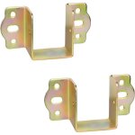 Supports fixation central pour rail de lit suspension de solive en bois largeur 40 mm metal connecteurs ...