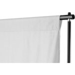Support de fond t�lescopique et toile de fond blanc 3x5 m cfw560583