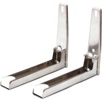 Support de four � micro - ondes support mural en acier inoxydable supports d'�tag�re pliables r�glables ...