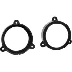 Supports haut - parleur compatible avec logan sandero megane wind - d130mm