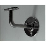 Support inox pour main courante rainuree