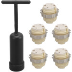 Support de lampe en c�ramique g9, anneau en alliage de zinc, douille de base d'ampoule avec outil de ...