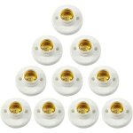 Support de lampe e27 douille  vis en plastique support mural support de convertisseur de base de lampe ...