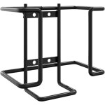 Support  lcher le sel noir acier vidaxl