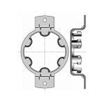 Support lt50 omega entraxe 90 - somfy