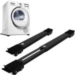 Support machine a laver avec 24 roues, socle lave linge r�glable 45 cm - 70cm pour s�che - linge, r�frig�rateu ...