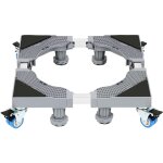 Support machine à laver piédestal réglable en hauteur 8 pieds + 4 roues 41 - 66cm - einfeben Support machine à laver piédestal réglable en hauteur 8 pieds + 4 roues 41 - 66cm - einfeben