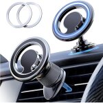 Support magnetique telephone voiture compatible magsafe aimant t�l�phone voiture [2 en 1] universel porte ...