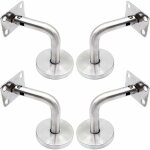Supports de main courante pour fixation murale acier inoxydable poli support escalier avec couvercle ...