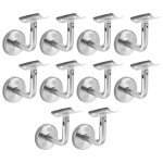 Support main courante inox 304 pour rampe escalier support mural rampe bois argent 10 pices