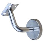 Support main courante inox 304 pour rampe escalier support mural rampe bois argent (4 pi�ces)