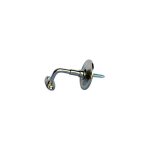 Support pour main courante en laiton nickel mat