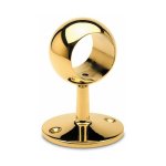 Support main courante traversant arrondi - finition : laiton poli mb2