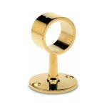 Support de main courante traversant ? finition laiton poli ? pour tubes �38. 1 mm ? rev�tement protecteur ...