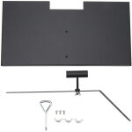 Support de marqueur fun�raire en fer anti - d�coloration, assemblage facile, finition mate, trou de drainage, ...