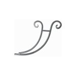 Support de marquise en volute - hauteur 380mm largeur 480mm en carr� de 20mm - fer forg� - � souder deco ...