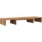 Support de moniteur �l�vateur r�glable ch�ne artisanal cfw11313