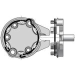 Support moteur d50 / d60 pour stores avec pion de 20mm - somfy