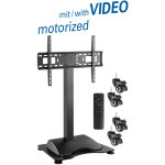 Support motoris� pour �cran plat, r�glable en hauteur, avec 4 roues pour �crans 37  - 75  (94 - 190 cm), ...