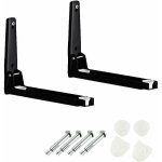 Support mural pour four  micro - ondes, support micro - ondes noir, grille de four  micro - ondes en ...