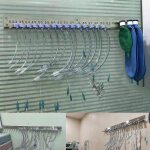 Support mural pour intubation trach�ale en acier inoxydable 304, organisateur de mat�riel v�t�rinaire ...