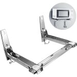 Support mural pour micro - ondes - en acier inoxydable - avec barres transversales - pliable - pour cuisine ...