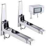 Support mural pour micro - ondes, supports muraux pliables, support pour micro - ondes en acier inoxydable, ...