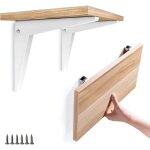 Support mural pliant 2 pi�ces, �querre �tag�re supports d'�tag�re �querre repliable rabattable en m�tal ...