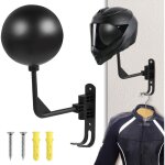 Support mural rotatif � 180 degr�s pour casques de moto, crochet pour suspendre casques et blousons de ...