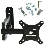 Support mural tv bras pivotant et inclinable de 10  � 26