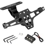Houhence - support de plaque moto, universel porte plaque immatriculation, avec lumière sous licence, ... Houhence - support de plaque moto, universel porte plaque immatriculation, avec lumière sous licence, ...