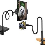 Support portable pliable pour smartphone et tablette - r�glable avec bras extensible en col - de - cygne ...