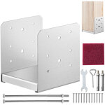 Support de poteau bois 6''x6'' 152x152 mm base deancrage poteaux acier inoxydable taille interne 140x150 ...