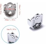 Memkey - supports pour rail suspendu supports ronde tube de penderie alliage de zinc en forme u cintre ...