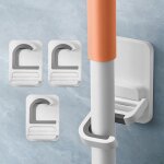 Support de rangement pour balais et serpill�res - sans perforation - convient aux balais, serpill�res, ...
