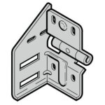 Support roulette interm�diaire type 4 gauche ferrure n, bl, z, bz et l hormann