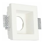 Support de spot encastr� led carr� v - tac gu10 et gu5. 3 (mr16) corps en pl�tre blanc