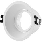 Support spot rond pour ampoule gu10 / mr16 - coupe  85 mm - - blanc