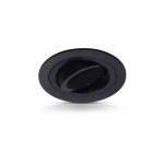 Support de spot rond orientable �92mm miidex lighting� noir