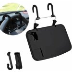 Support table pliable pour ordinateur, plateau voiture avec plateau pour voyage tasse, boire et travailler ...