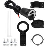 Support t�l�phone moto �tanche avec chargeur usb - noir